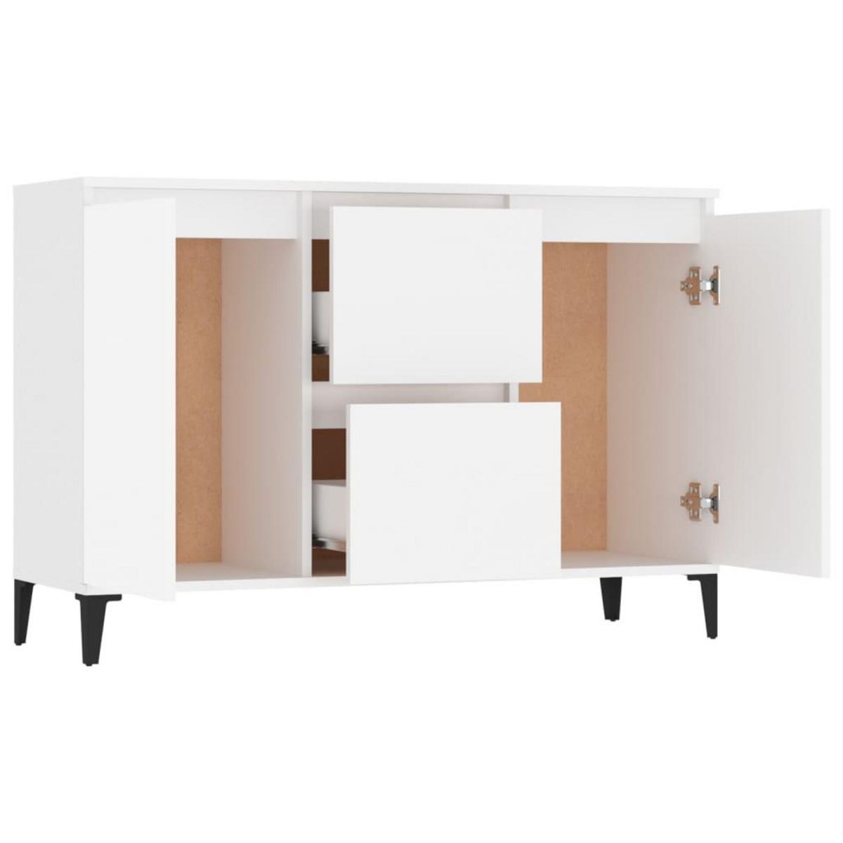VIDAXL Buffet blanc 104x35x70 cm bois d'ingenierie