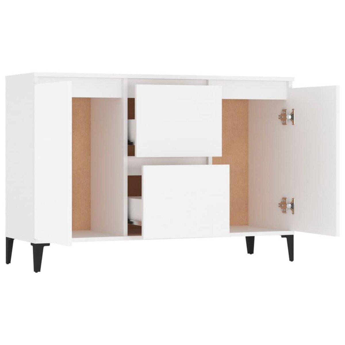 VIDAXL Buffet blanc 104x35x70 cm bois d'ingenierie
