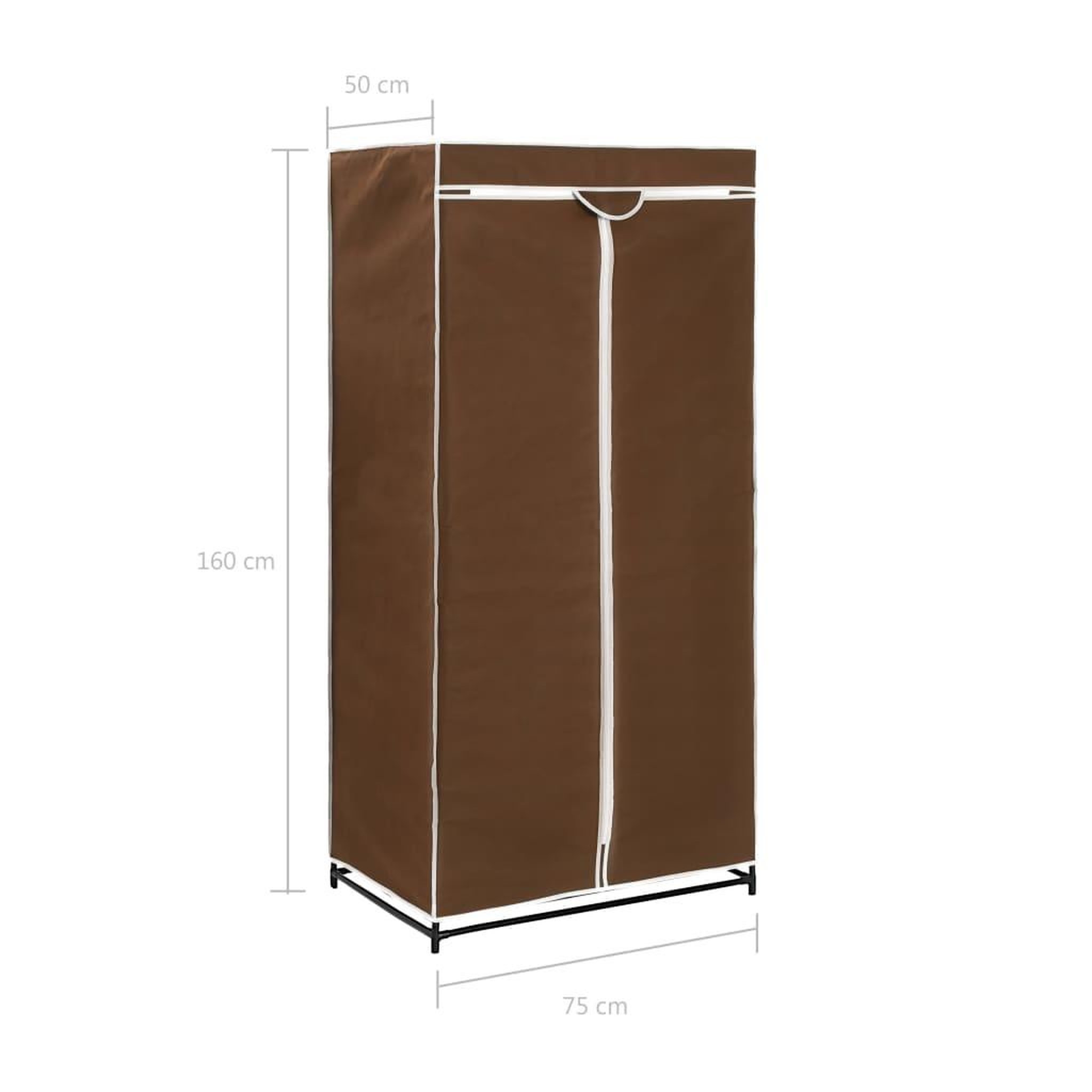 Voir la diapositive 6 : VIDAXL 2 pcs Garde-robes Marron 75x50x160 cm