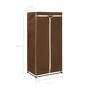 Voir la diapositive 6 : VIDAXL 2 pcs Garde-robes Marron 75x50x160 cm