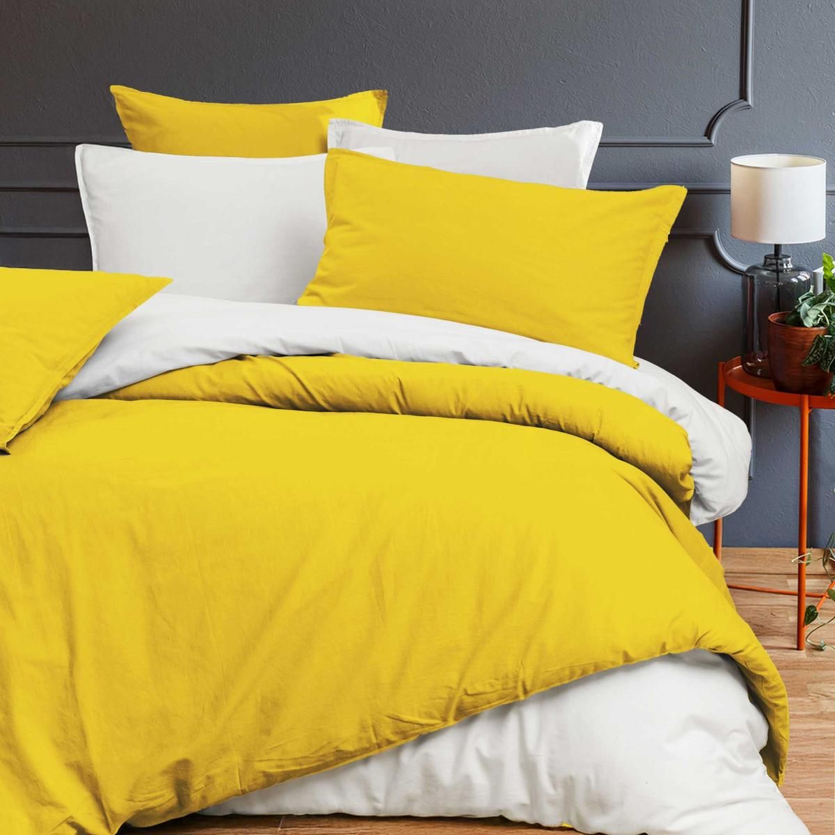 Sensei Maison Housse de couette en coton lavé biologique ORGANIKA