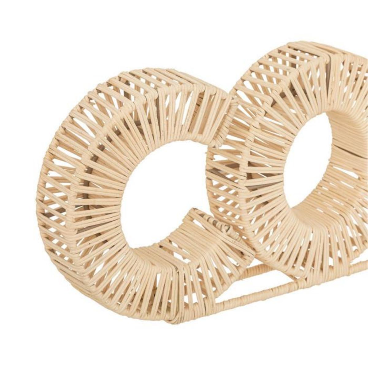 ATMOSPHERA Mot Déco à Poser en Rotin  Cosy  64cm Beige