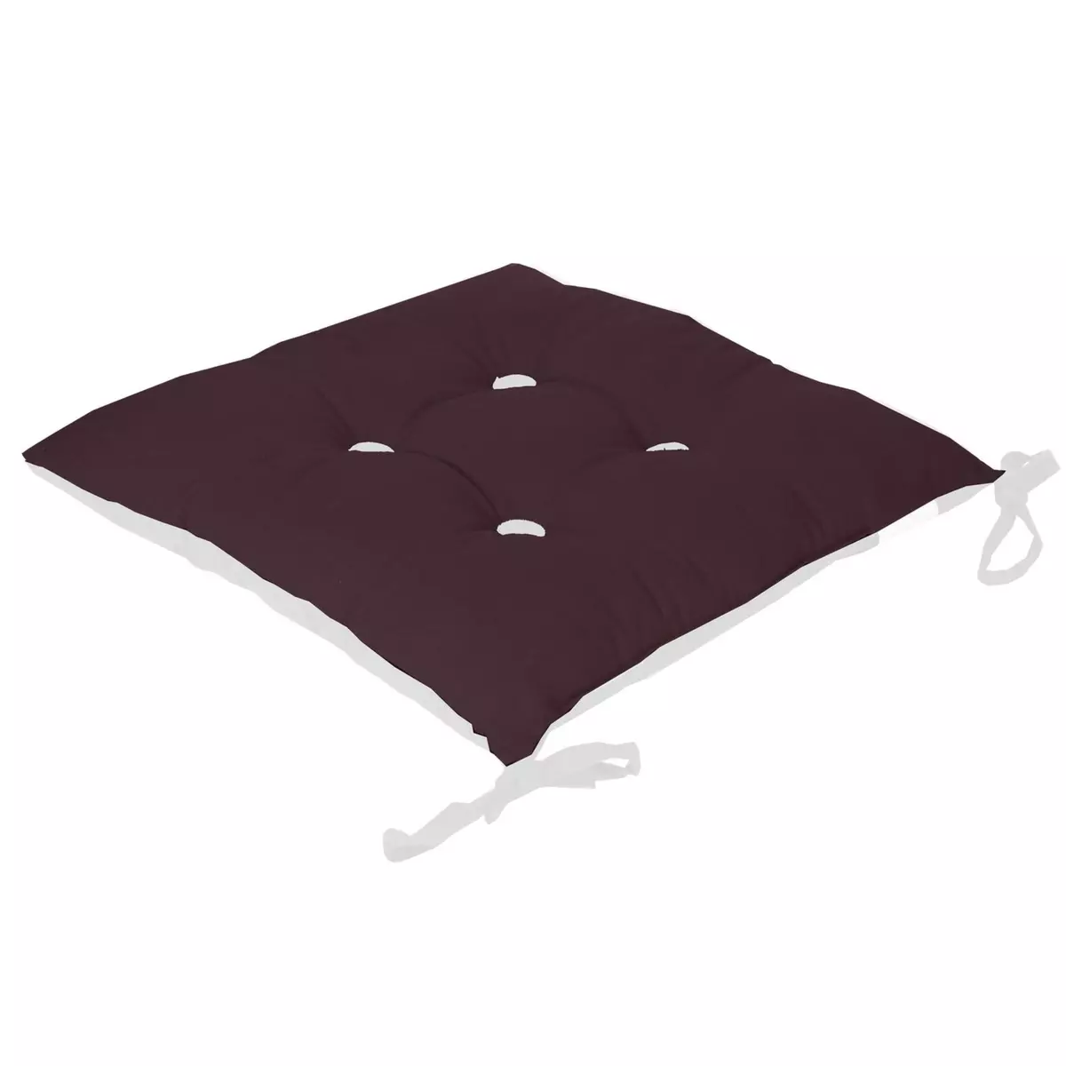 SOLEIL D'OCRE Dessus de chaise en coton Boudoir - 40 x 40 cm - Violet et blanc