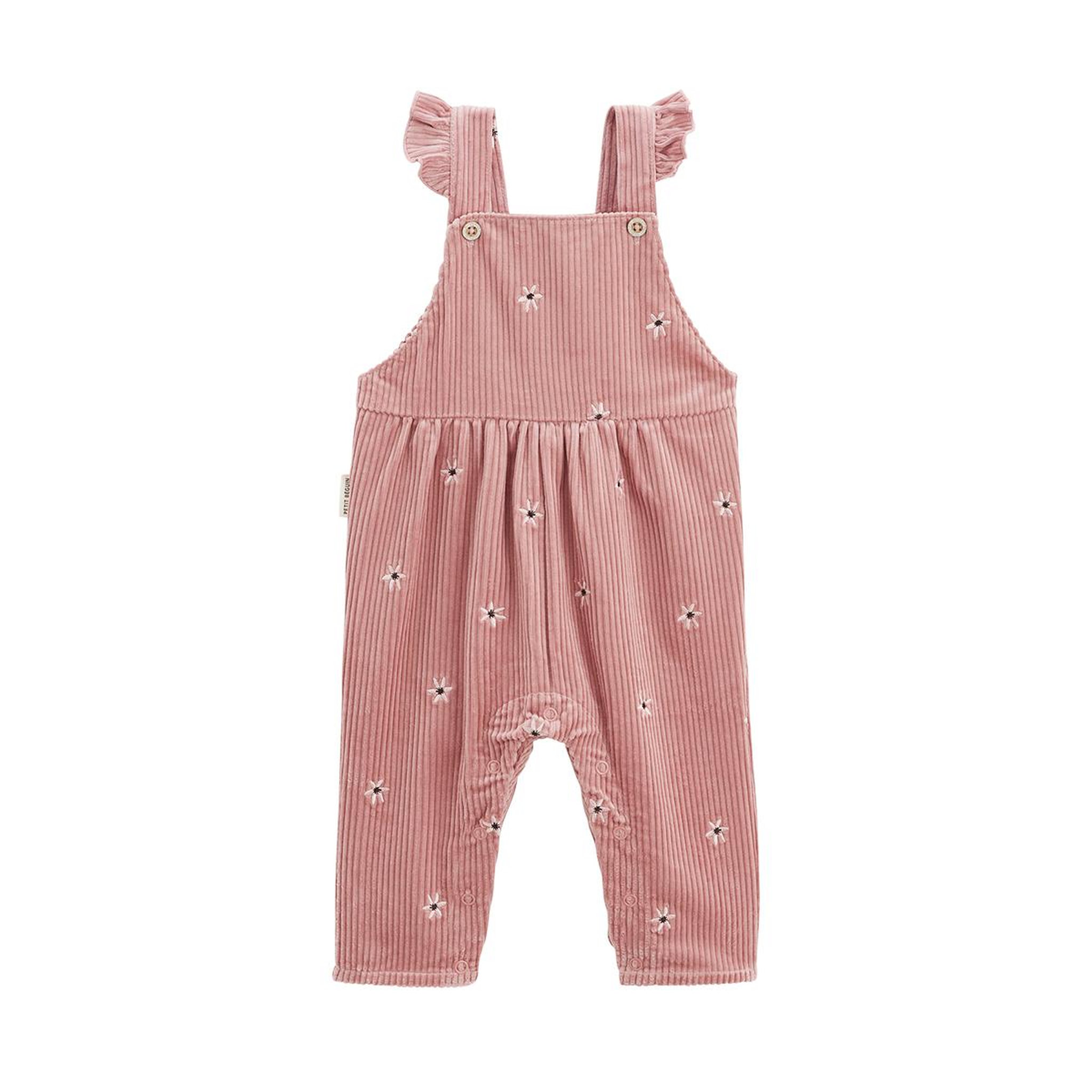 Voir la diapositive 1 : Petit Béguin Salopette bébé en velours côtelé Bloom