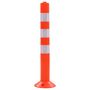 Voir la diapositive 2 : VIDAXL Borne de controle du trafic 5 pcs Plastique 75 cm