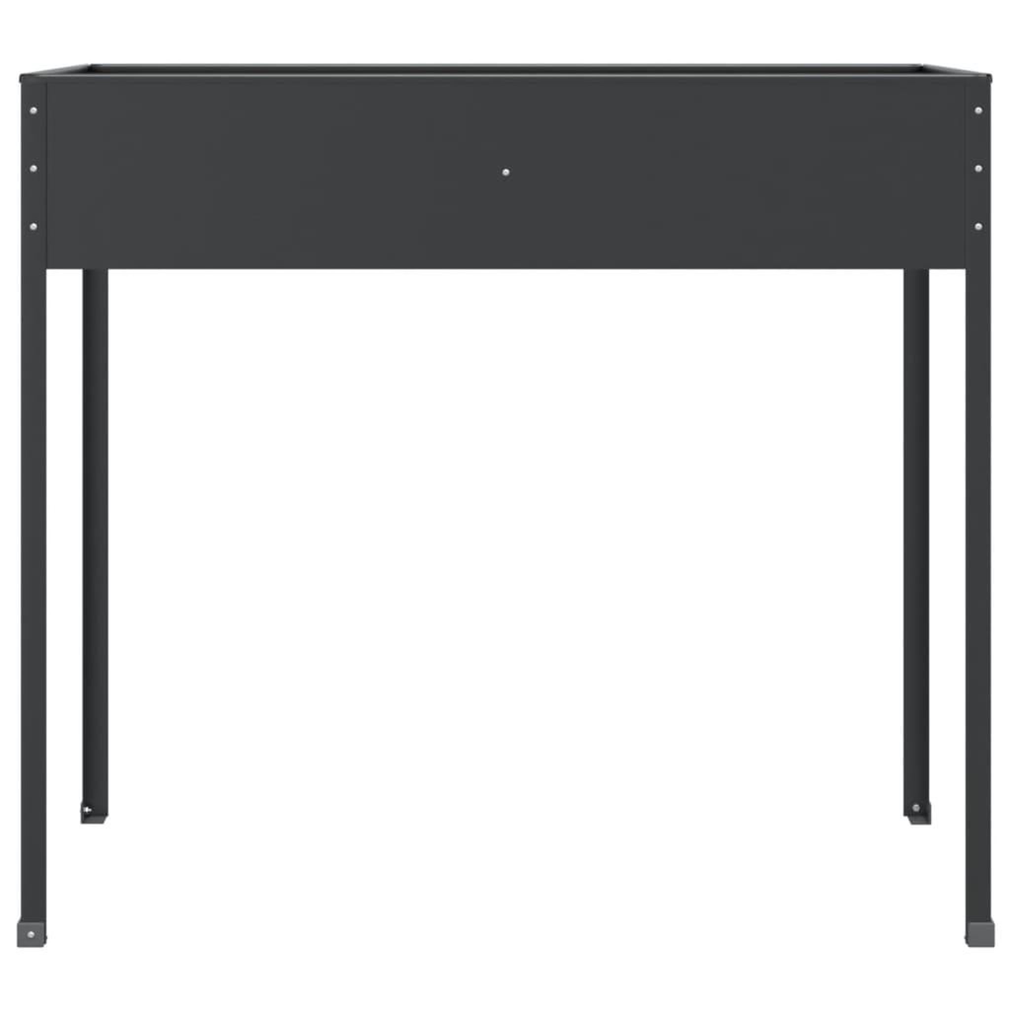 Voir la diapositive 4 : VIDAXL Jardiniere Anthracite 100,5x40,5x90 cm Acier galvanise