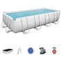 Voir la diapositive 4 : BESTWAY Piscine tubulaire rectangulaire 549x274x122cm Power Steel&trade;