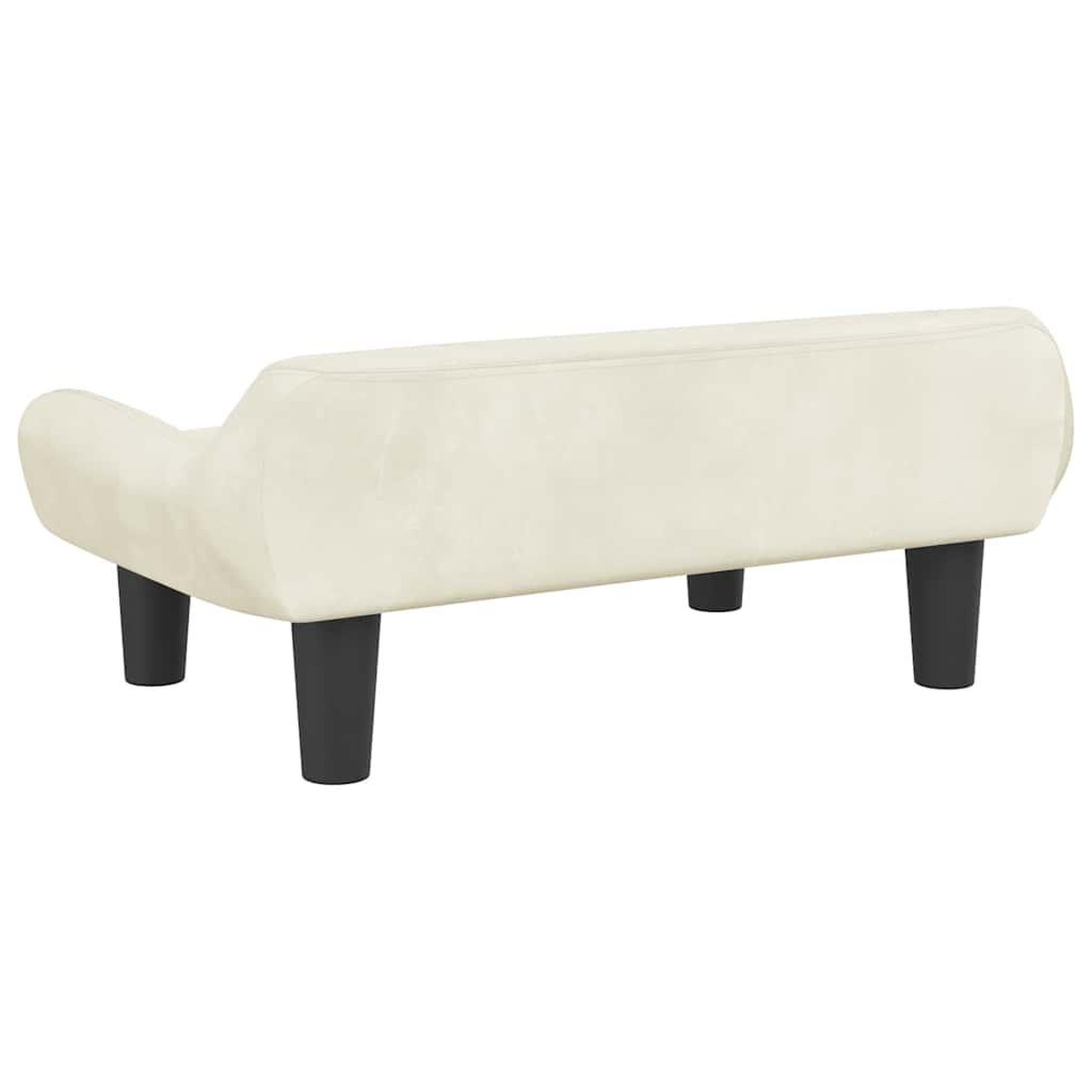 Voir la diapositive 5 : VIDAXL Lit pour chien creme 70x40x24 cm velours