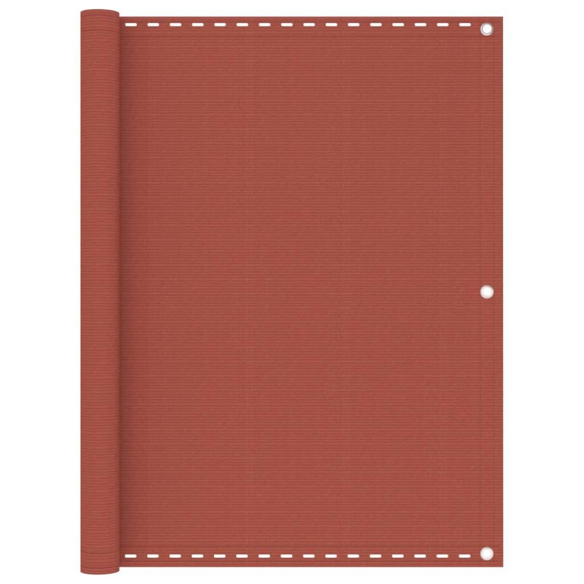 VIDAXL Ecran de balcon terre cuite 120x500 cm pehd