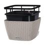 Voir la diapositive 2 : LECHUZA LECHUZA Jardiniere BACINO Cottage ALL-IN-ONE 30x30 cm marron sable