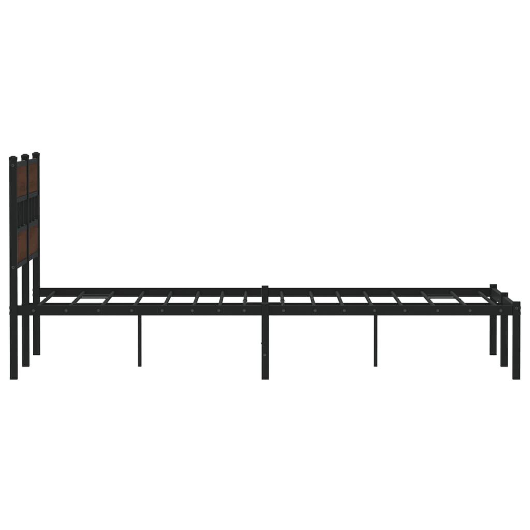 Voir la diapositive 5 : VIDAXL Cadre de lit sans matelas avec tete de lit 120x190 cm