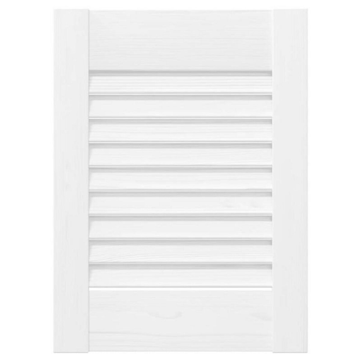 VIDAXL Porte d armoire à persiennes blanc 39,5x29,5 cm