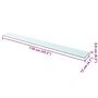 Voir la diapositive 4 : VIDAXL Panneaux d'etagere 2 pcs Verre Transparent 110x12 cm