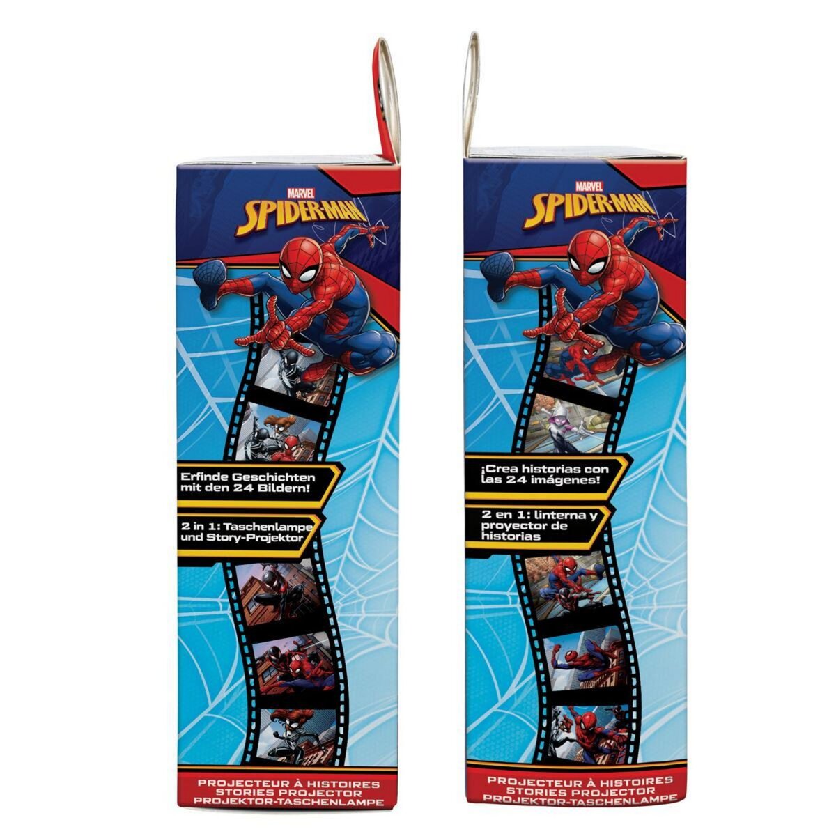 Lexibook Projecteur à histoires et lampe torche SpiderMan