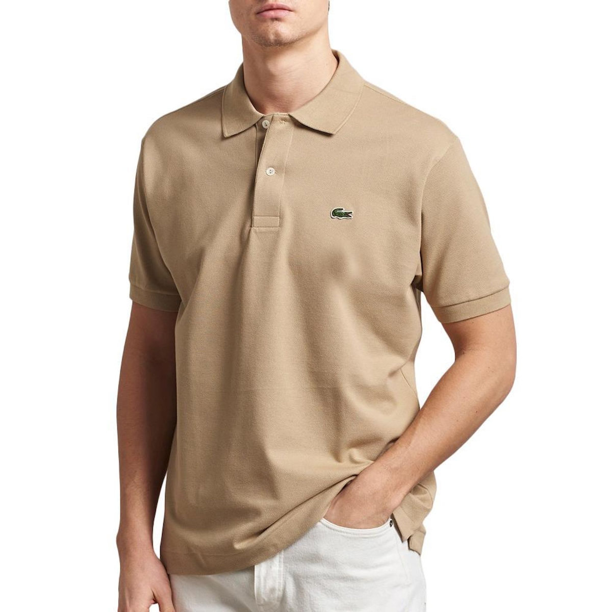 Lacoste Polo Beige Foncé Homme Lacoste Original