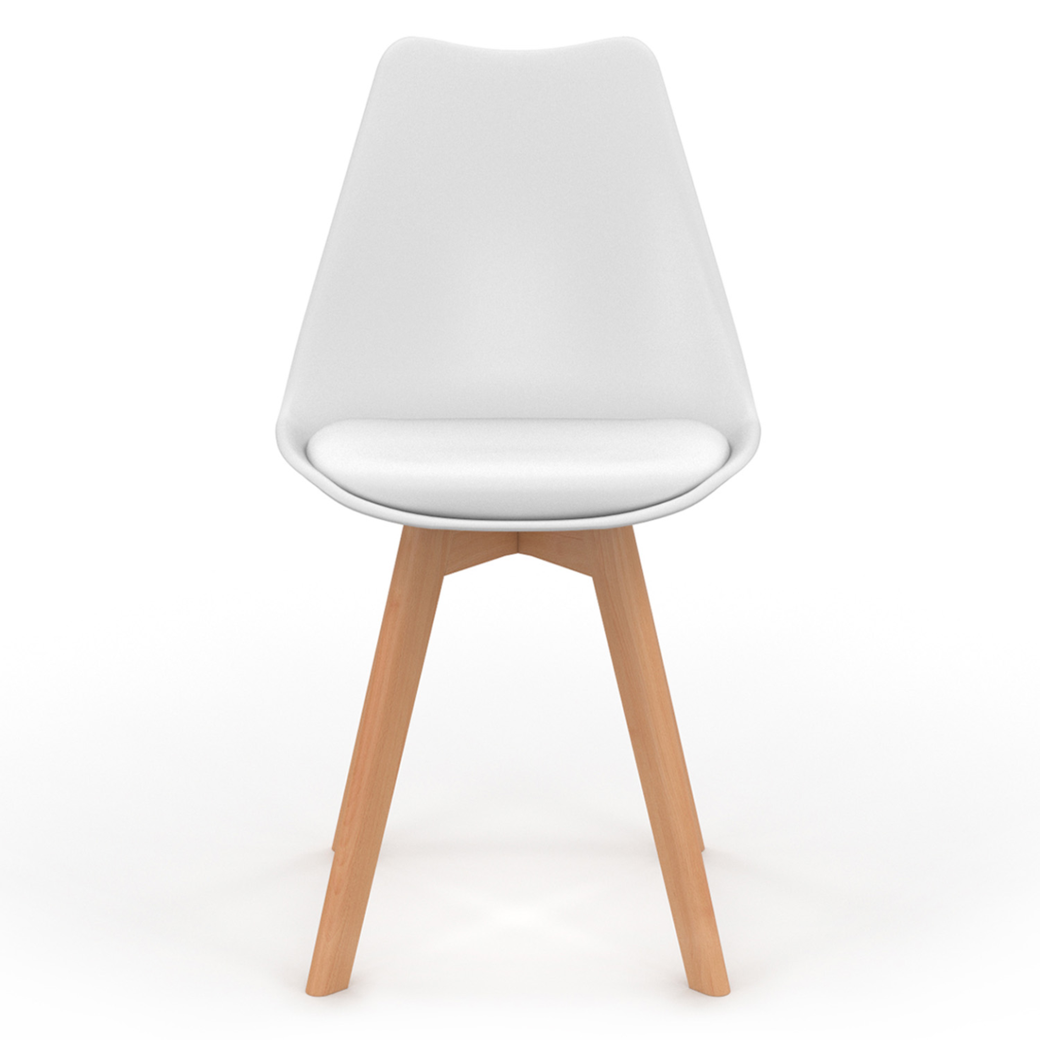 Voir la diapositive 3 : ID MARKET Lot de 6 chaises scandinaves sara mix color pastel rose x2, gris clair x2 et blanc x2