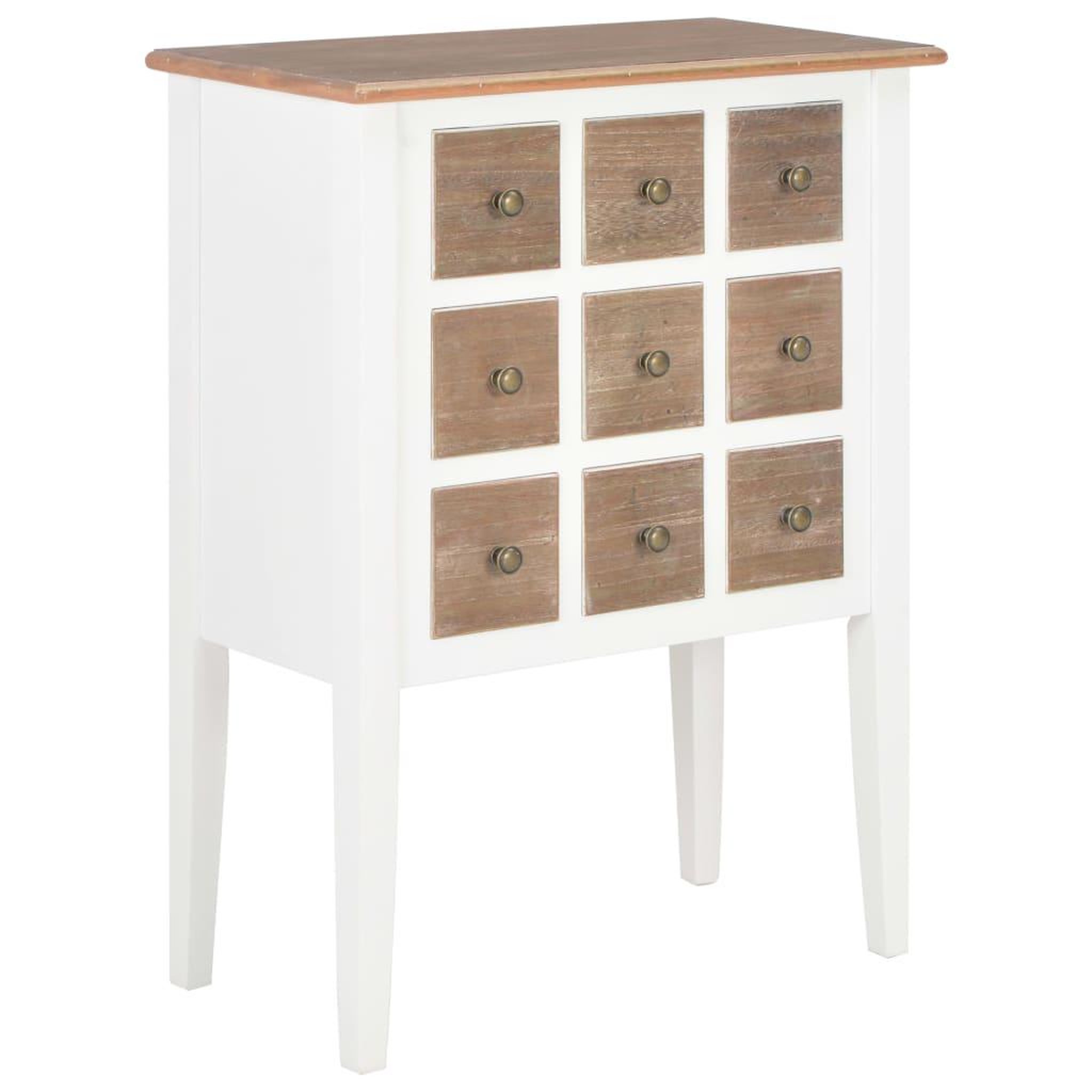 Voir la diapositive 1 : VIDAXL Buffet Blanc 54x30x80 cm Bois massif
