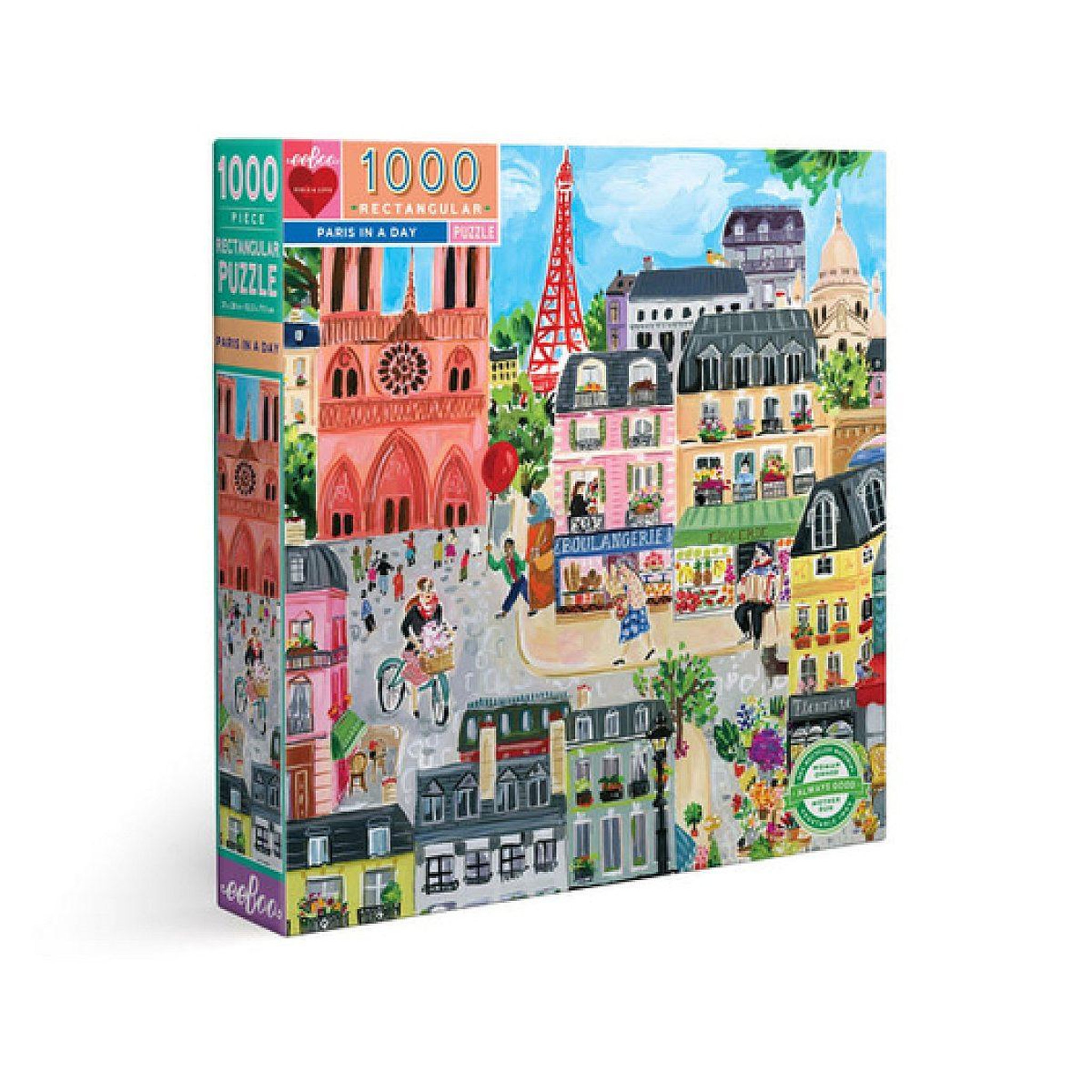 Eeboo Puzzle - paris in a day - 1000 pieces