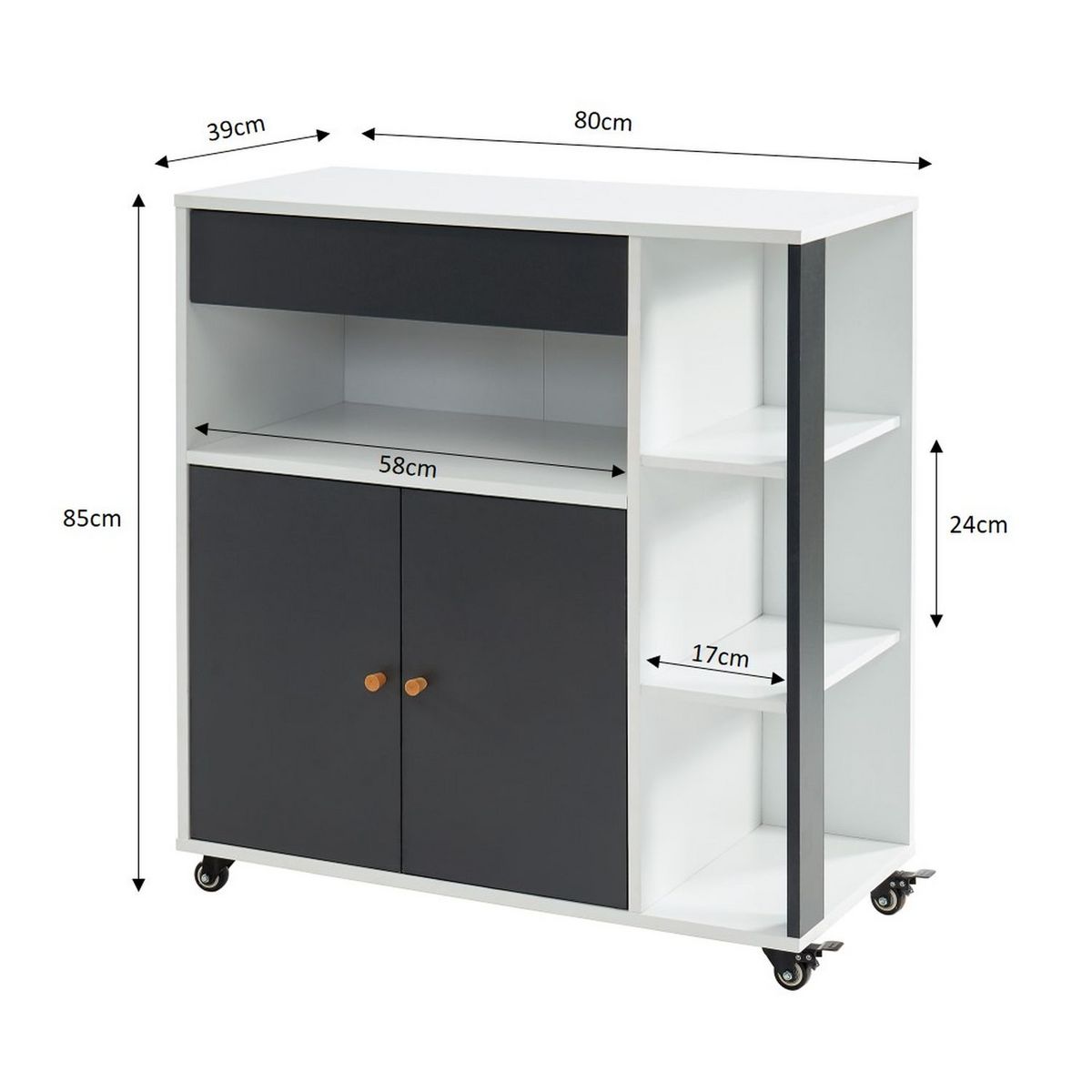 Desserte de cuisine MAX L80cm ALEX