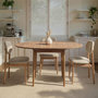 Voir la diapositive 3 : Habitat et Jardin Table à manger extensible en bois  Viona  100 x 100 x 75 cm - Pin atlantique