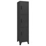 Voir la diapositive 1 : VIDAXL Armoire a casiers Anthracite 38x45x180 cm Acier