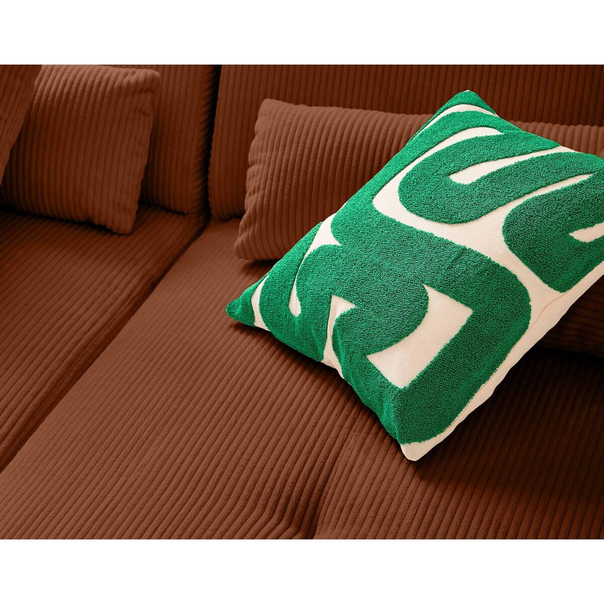 LISA DESIGN Onyx - canapé modulable d'angle réversible 4 places - en velours côtelé