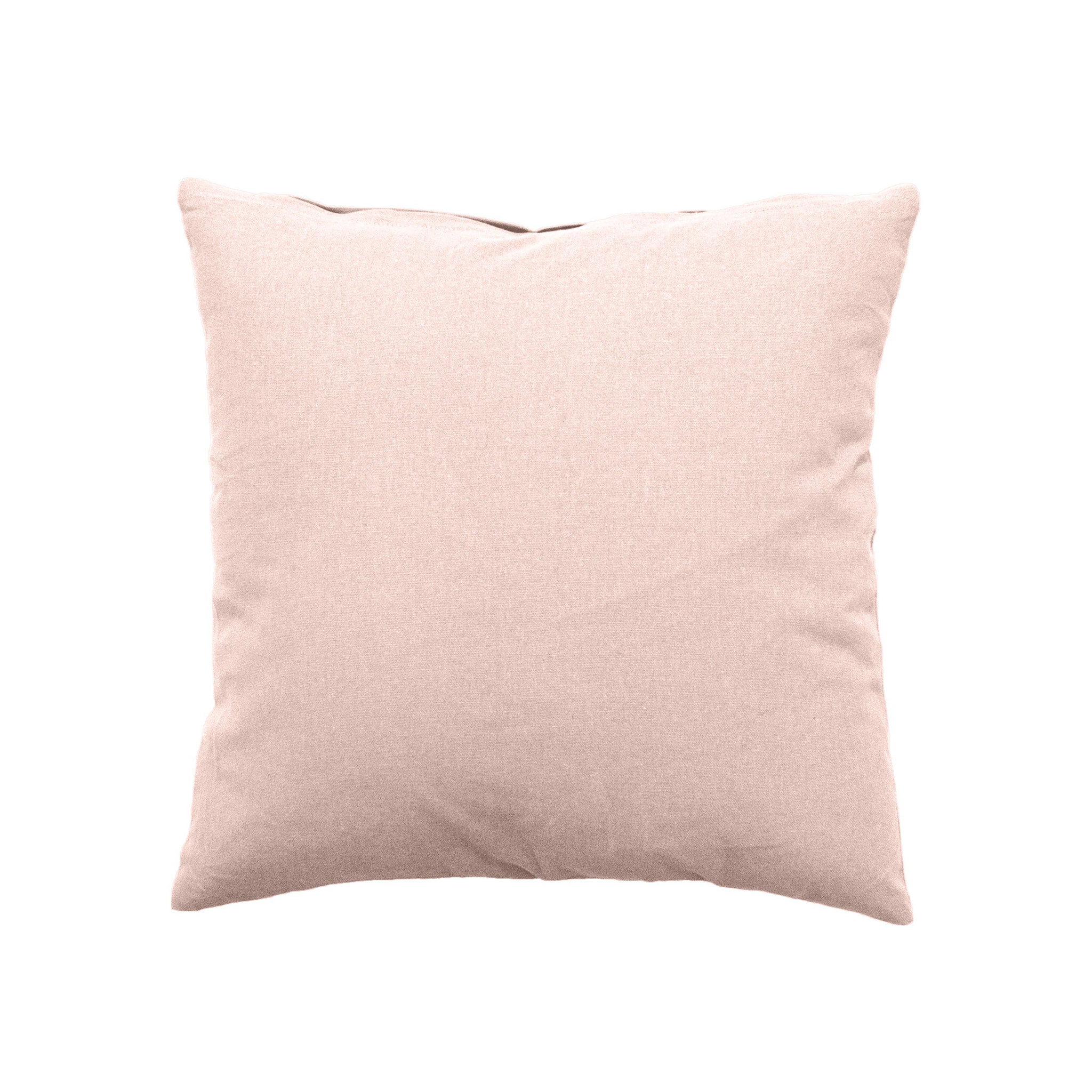 TOILINUX Coussin uni effet Bachette déhoussable - 40 x 40 cm