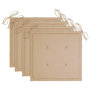 Voir la diapositive 4 : VIDAXL Chaises pliables d'exterieur lot de 4 et coussins Bois d'acacia