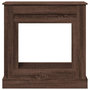 Voir la diapositive 4 : VIDAXL Cadre de cheminee chene marron 90x30x90 cm bois d'ingenierie