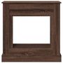 Voir la diapositive 4 : VIDAXL Cadre de cheminee chene marron 90x30x90 cm bois d'ingenierie