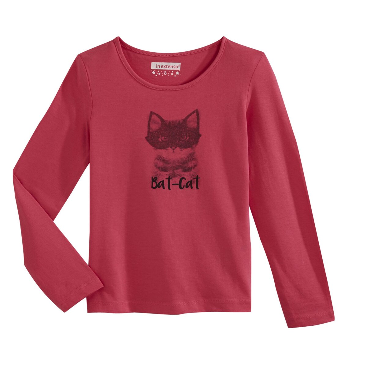 IN EXTENSO Tee shirt manches longues imprimé chat fille