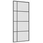 Voir la diapositive 5 : VIDAXL Porte coulissante kit de quincaillerie noir 90x205 cm verre ESG