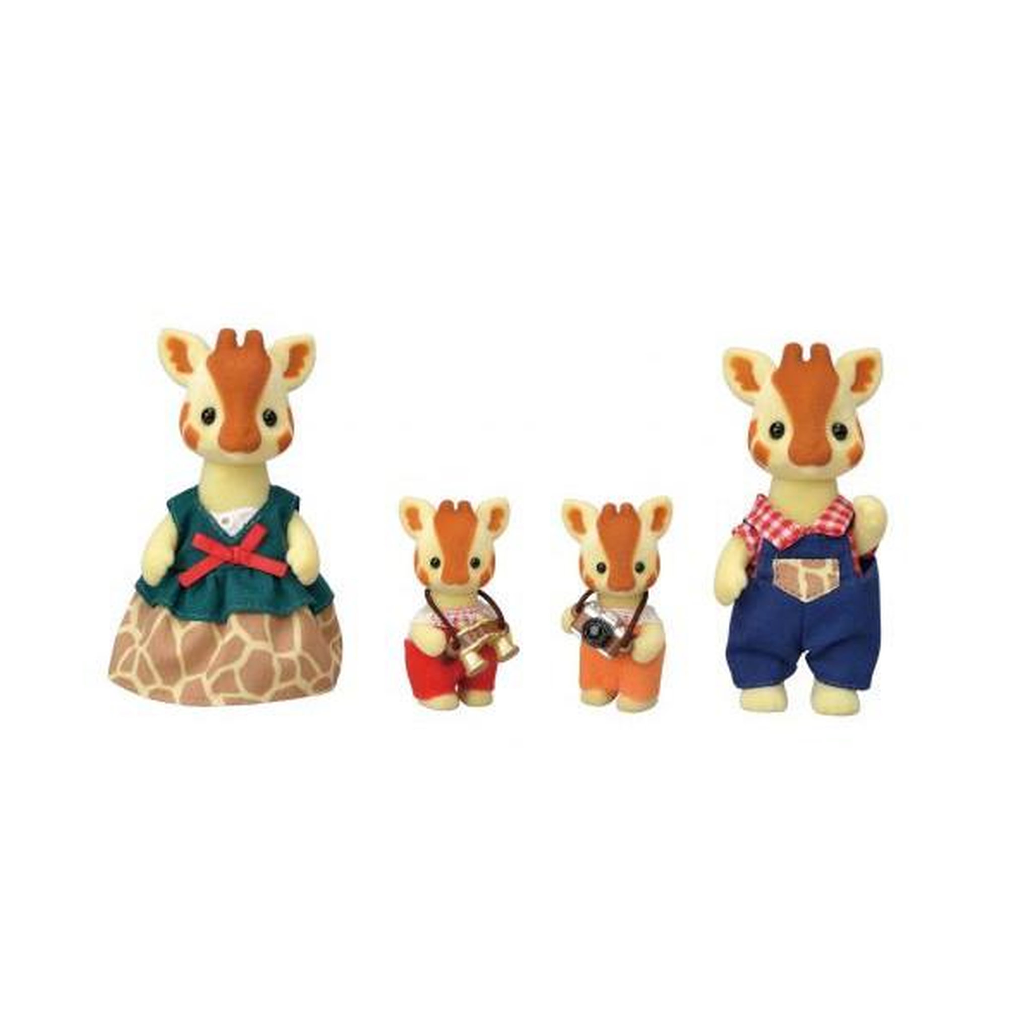 Voir la diapositive 4 : EPOCH SYLVANIAN FAMILIES - Famille Girafe - 4 personnages articulés - Orange - Mixte
