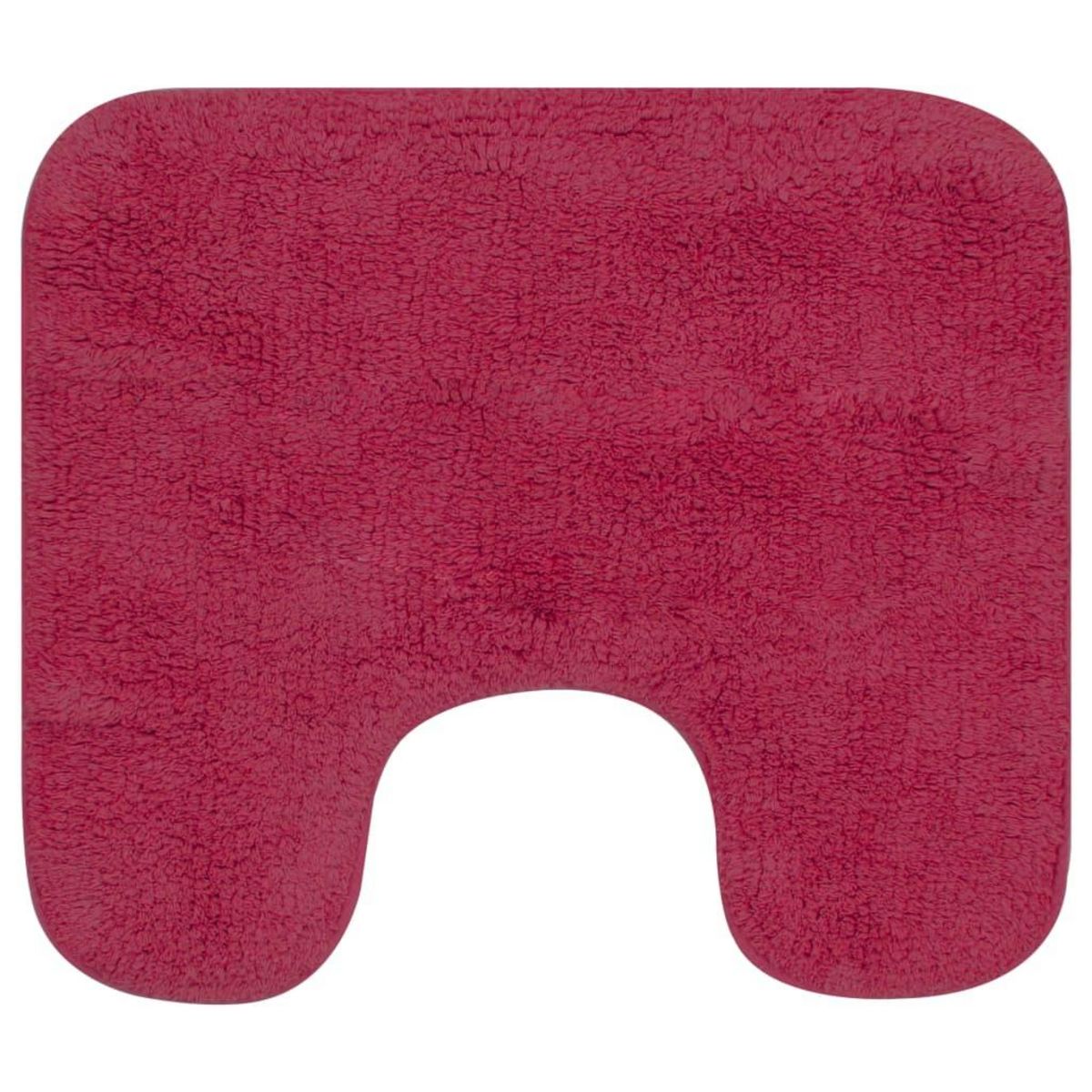VIDAXL Tapis de salle de bain 2 pcs Tissu Fuchsia