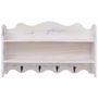 Voir la diapositive 3 : VIDAXL Porte-manteau mural Blanc 50x10x30 cm Bois