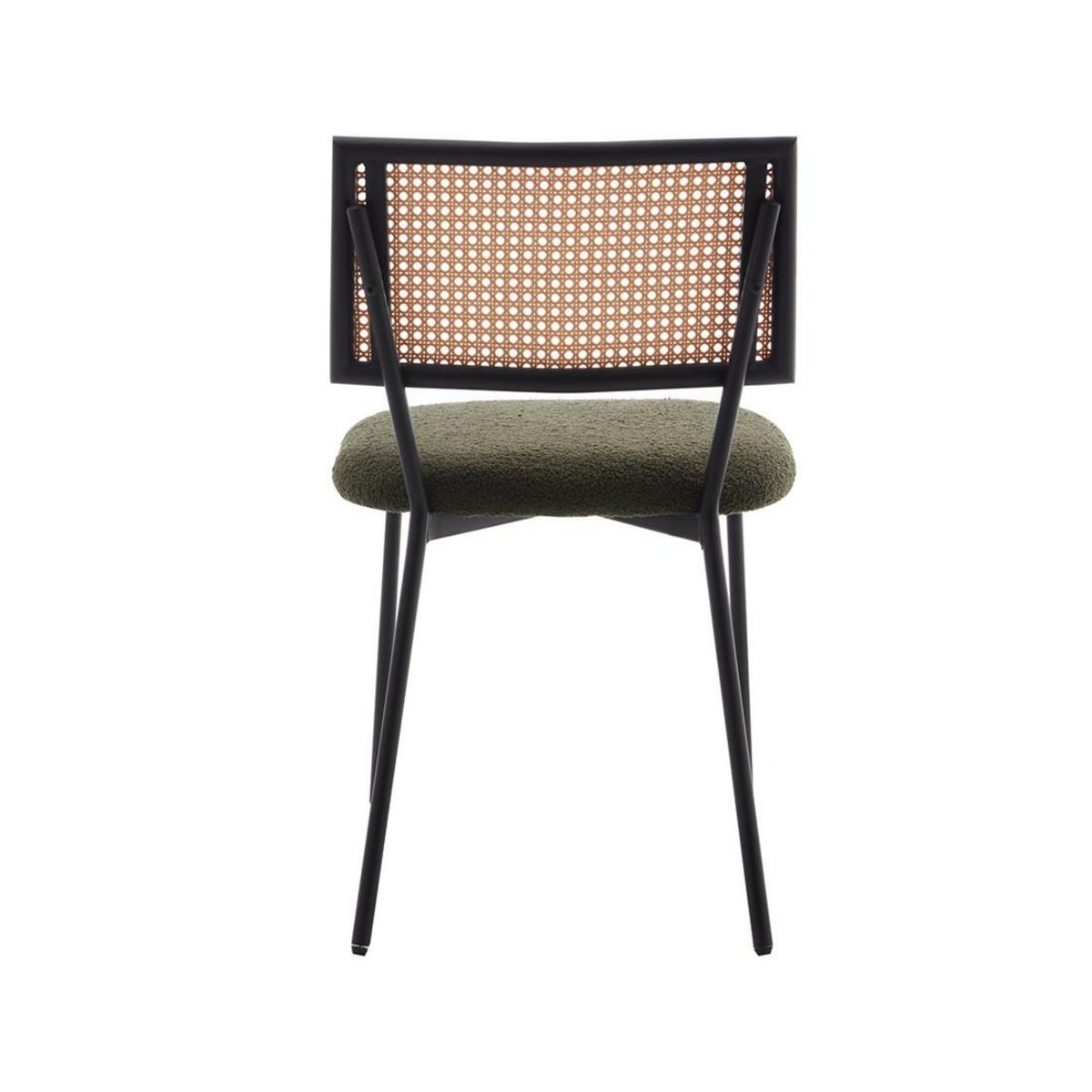 LISA DESIGN Luciano - lot de 2 chaises - en tissu bouclette