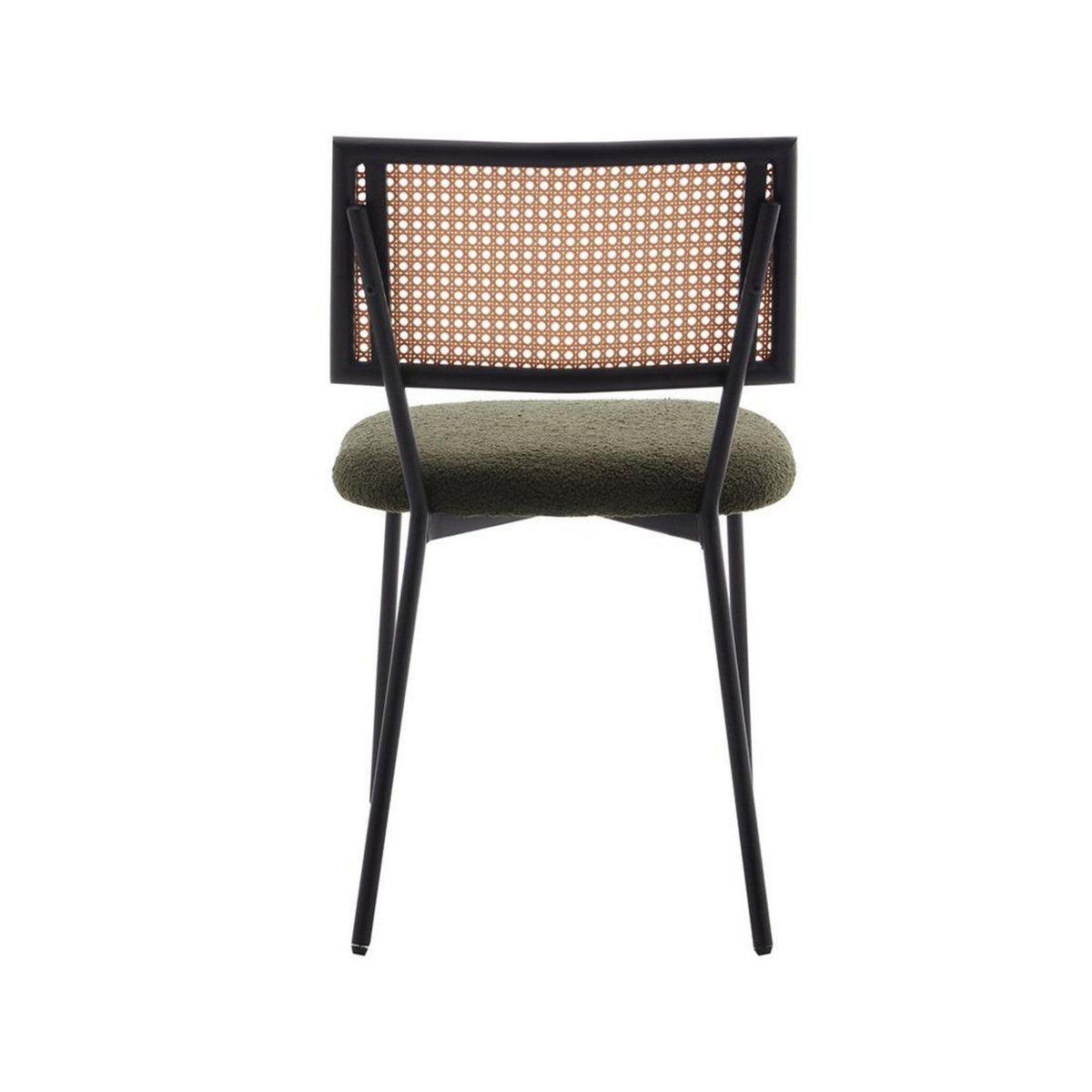 LISA DESIGN Luciano - lot de 2 chaises - en tissu bouclette