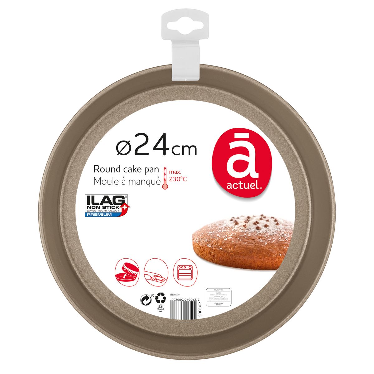 ACTUEL Moule à manqué 24 cm en métal