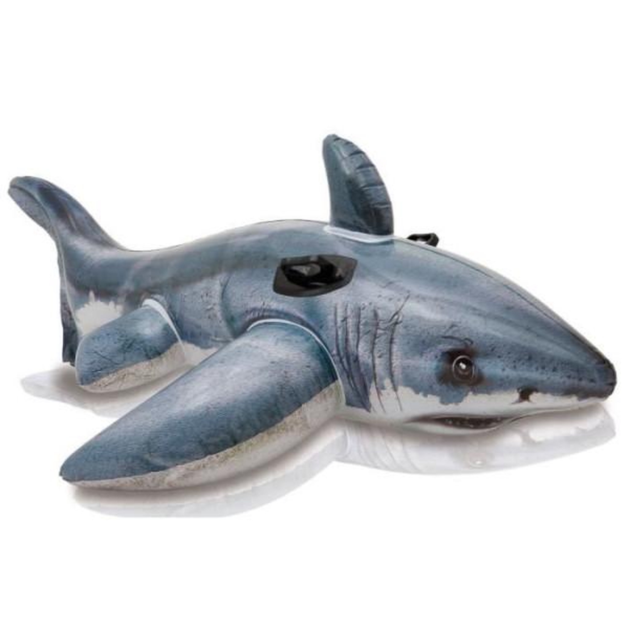 Voir la diapositive 2 : INTEX Bouée gonflable intex grand requin blanc a chevaucher - 173x107 cm - pour enfant a partir de 3 ans