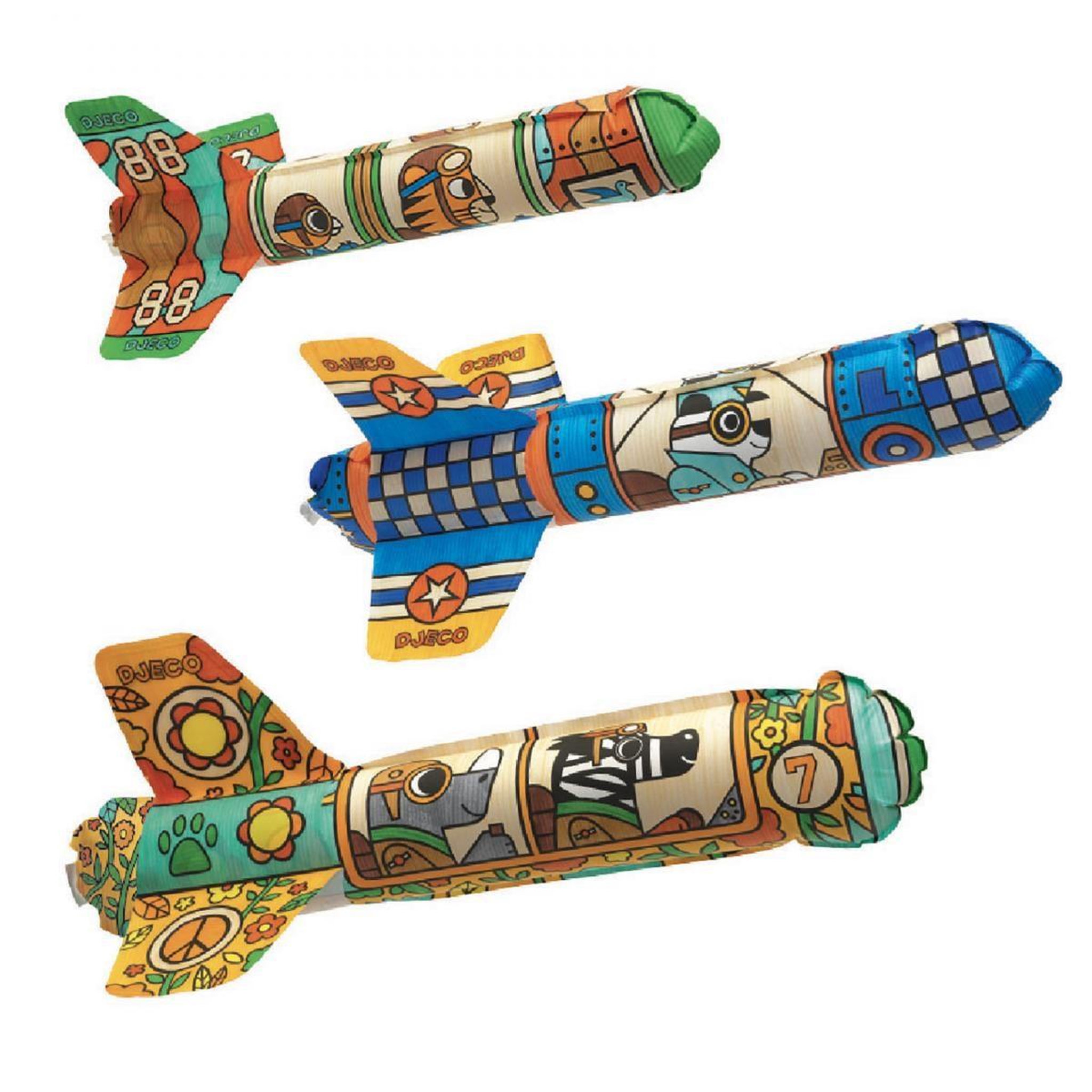 Djeco Diy avions a colorier - dans le ciel