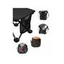 Voir la diapositive 4 : KINGCAMP Mini tabouret pliable - Kingcamp - Noir - Sac de transport inclus