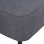 Voir la diapositive 4 : VIDAXL Chaise de cocktail gris fonce tissu