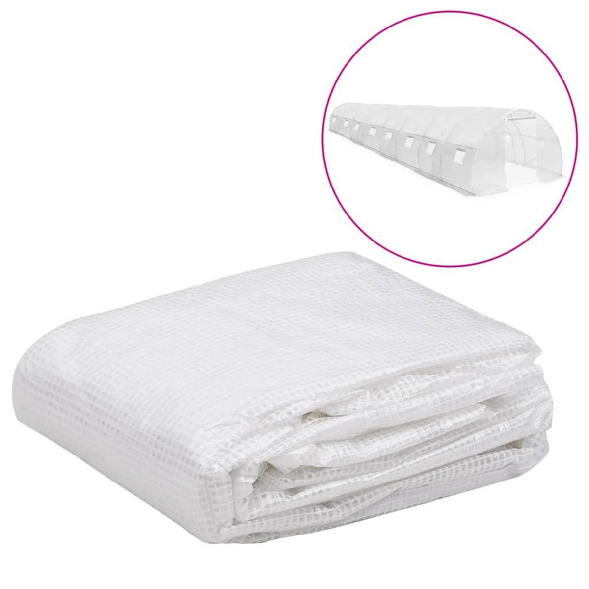 VIDAXL Couverture de remplacement de serre (36 m^2) 3x12x2m Transparent