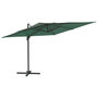 Voir la diapositive 2 : VIDAXL Parasol de jardin en porte-a-faux avec mat en aluminium vert