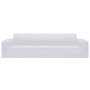 Voir la diapositive 3 : VIDAXL Housse extensible de canape 4 places Blanc Jersey de polyester
