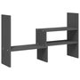 Voir la diapositive 2 : VIDAXL Support pour moniteur Gris (39 72)x17x43 cm Bois de pin solide