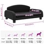 Voir la diapositive 6 : VIDAXL Lit pour chien noir 70x45x30 cm similicuir