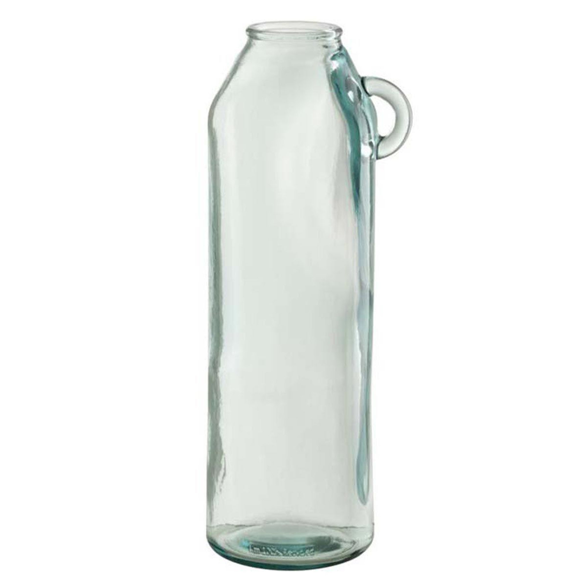 J-LINE Vase cylindrique design  anse  45cm transparent