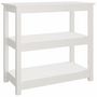 Voir la diapositive 2 : VIDAXL Table console Blanc 80x40x74 cm Bois massif de pin