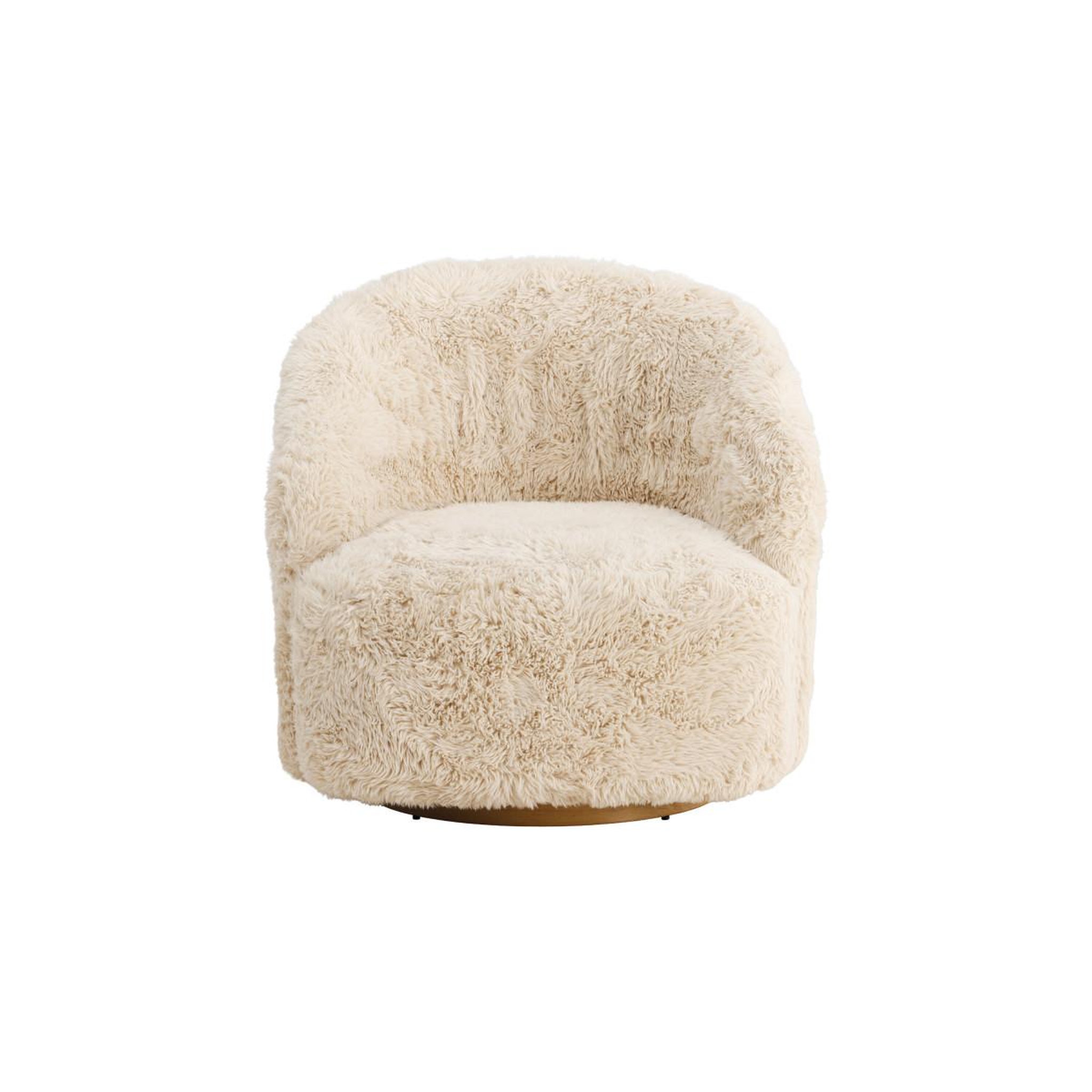 Voir la diapositive 4 : Paris Prix Fauteuil imitation fourrure  astru  75cm beige